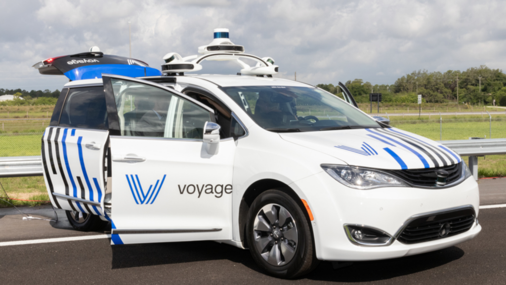 Autonomous vehicle being tested in Central Florida.
