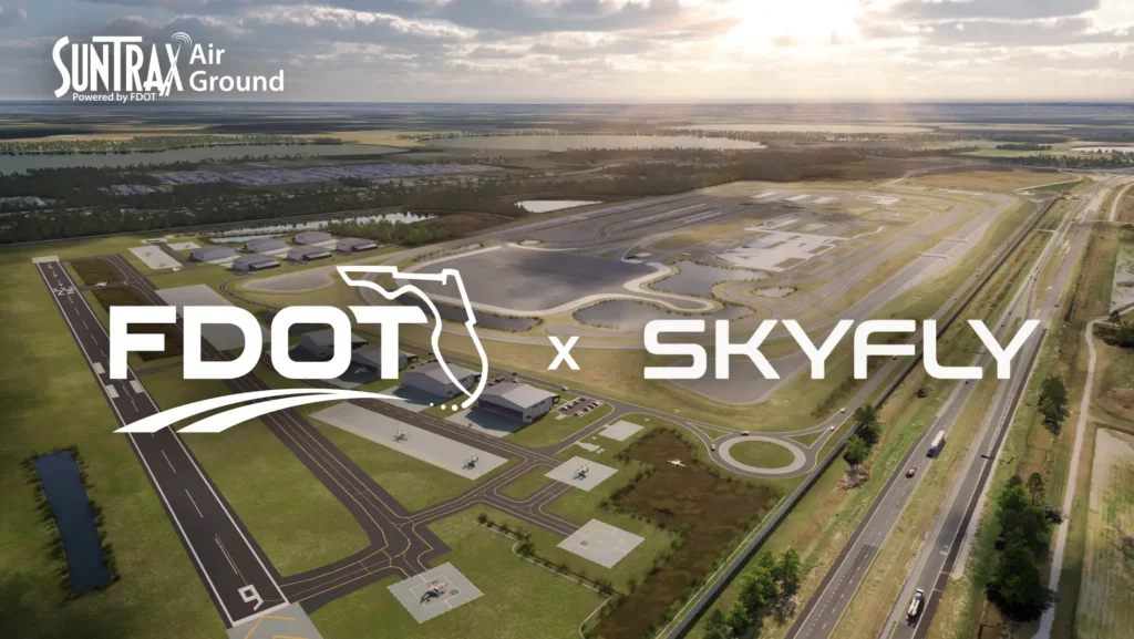 FDOT X SKYFLY - aerial visual of the SunTrax Air Ground facility